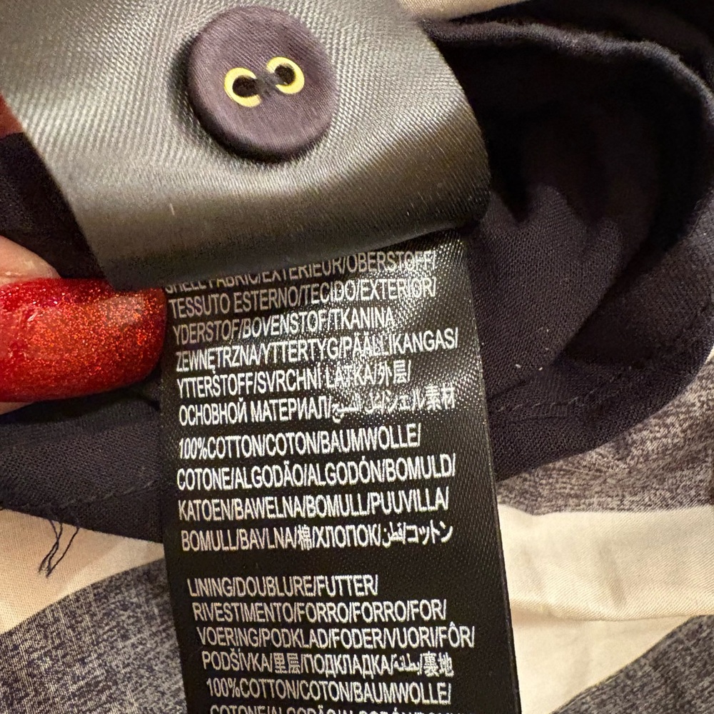 NWOT FARM Rio Mixed Stripes Black & White Short Sleeve Mini Dress Women’s XXS - Picture 14 of 16